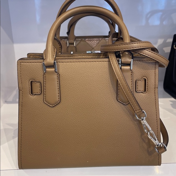 MICHAEL KORS Hamilton Small Patchwork Satchel Crossbody Bag
Driftwood 
NWT - Picture 7 of 16